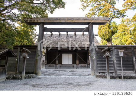 伊勢神宮外宮　夕刻の正宮　　三重県 139159626