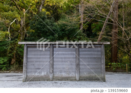 伊勢神宮外宮夕刻 正宮の蕃塀 三重県 伊勢神宮外宮夕刻 正宮の蕃塀 三重県 139159660