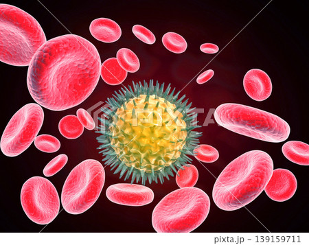 Virus in bloodstream 139159711
