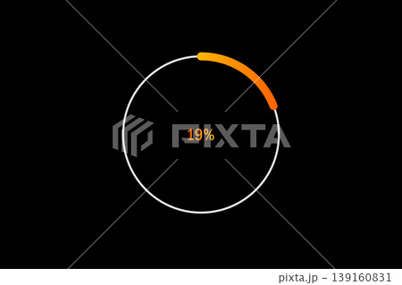 Minimal Circular Loading Progress Indicator...のイラスト素材 [139160831] - PIXTA