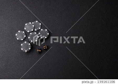 Craps is a casino game played with two dice and chips. Craps with two dice 139161106