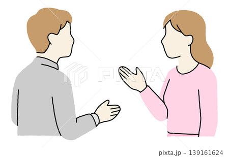 話し合う夫婦 139161624