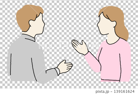 話し合う夫婦 139161624