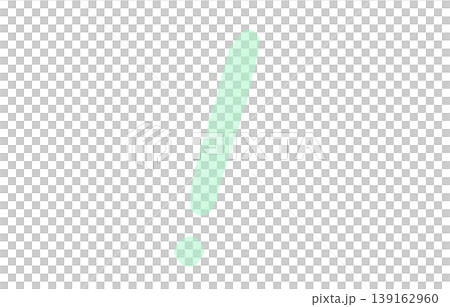 ピンクの水彩ビックリマーク手描きパステル背景装飾透過素材シンボル 139162960