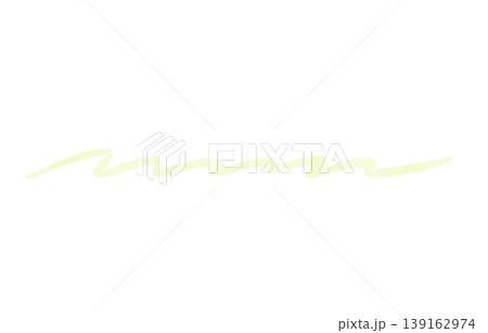 ピンクの水彩細いジグザグライン手描きパステル背景装飾区切り線透過素材 139162974