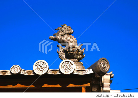 八海山神社　武蔵國八海山神社　獅子瓦　飾り瓦　 139163163