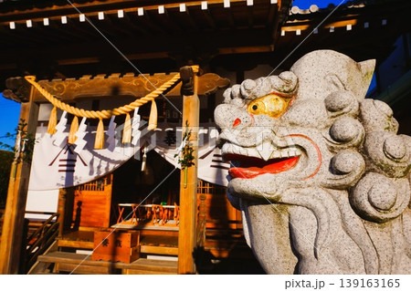 八海山神社　武蔵國八海山神社　拝殿　狛犬　 139163165