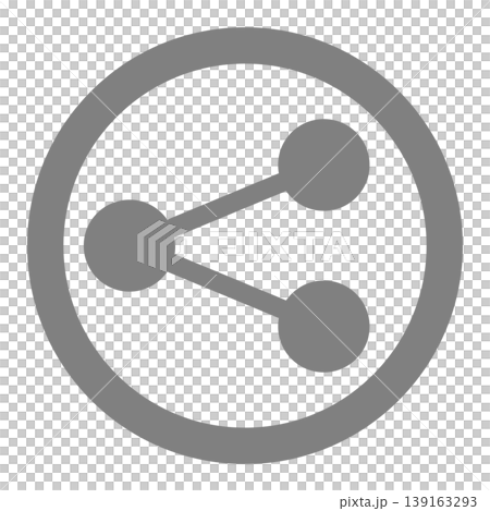 Share icon, round, monochrome, simple, vector, transparent, free resource. Share icon, round, monochrome, simple, vector, transparent, free resource. 139163293