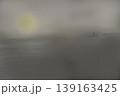 夜霧に包まれた海の背景 Dreamlike foggy sea with distant boat  139163425