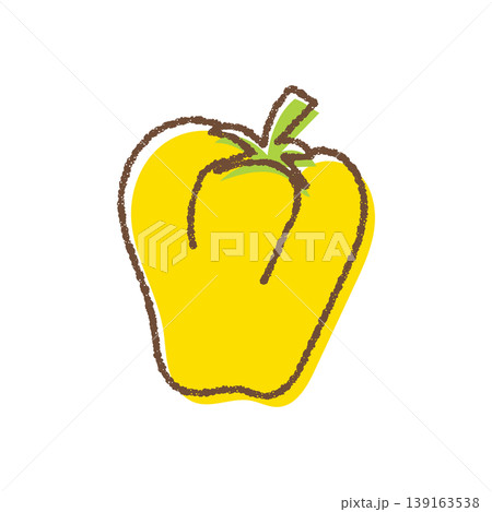手描きのシンプルなパプリカのイラスト 手描きのシンプルなパプリカのイラスト 139163538