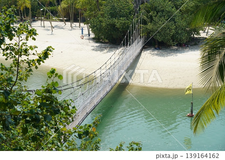 Suspension Bridge at Palawan Beach Sentosa Island Singapore 139164162