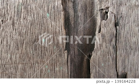 Weathered Wood Texture with Natural Cracks and Holes Weathered Wood Texture with Natural Cracks and Holes 139164228