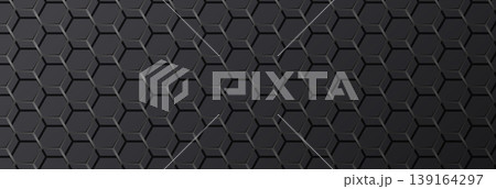 Hexagonal grid pattern, embossed geometric, dark charcoal Hexagonal grid pattern, embossed geometric, dark charcoal 139164297