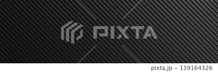 Black diagonal ribbed metal texture pattern with dark matte finish Black diagonal ribbed metal texture pattern with dark matte finish 139164326
