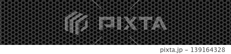 Honeycomb perforated grille pattern, modern, black gray 139164328