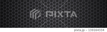 Honeycomb hexagonal structure, depth shading, dark charcoal gray Honeycomb hexagonal structure, depth shading, dark charcoal gray 139164334