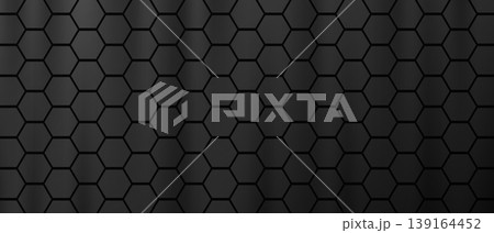 Hexagonal tile grid dark gray geometric pattern texture Hexagonal tile grid dark gray geometric pattern texture 139164452