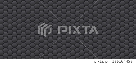 Honeycomb hexagon embossed pattern dark charcoal gray surface Honeycomb hexagon embossed pattern dark charcoal gray surface 139164453