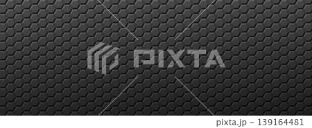 Interlocking hex tile pattern, geometric texture, dark gray 139164481