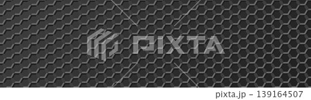 Hexagonal honeycomb pattern, embossed tessellated, dark gray Hexagonal honeycomb pattern, embossed tessellated, dark gray 139164507