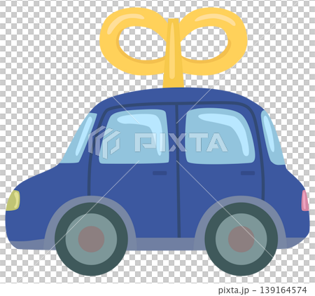 發條玩具車插圖（向量素材） 139164574