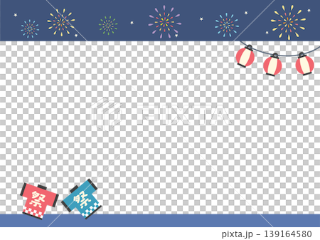 夏季節慶邊框背景 139164580