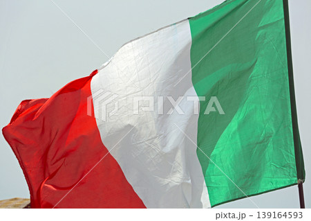 Italian Flag Close up 139164593