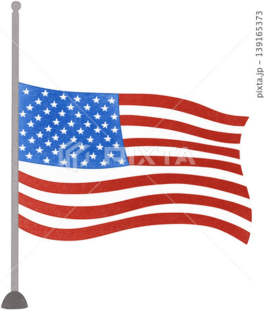 american flag is flown at half-mast 139165373