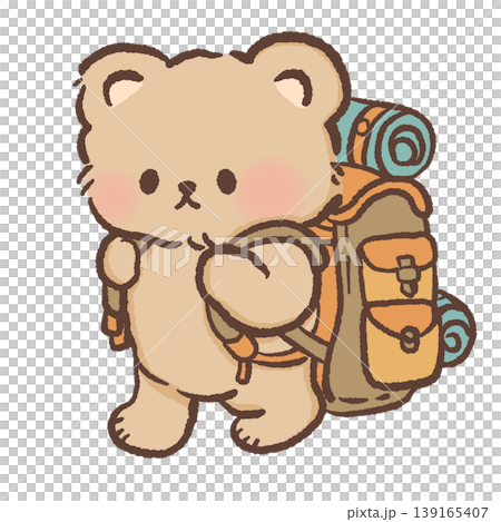 Cute Camping Bear Backpacker Clipart Kawaii Forest Adventure Bear With Hiking Backpack Outdoor Travel Illustration Cute Camping Bear Backpacker Clipart Kawaii Forest Adventure Bear With Hiking Backpack Outdoor Travel Illustration 139165407