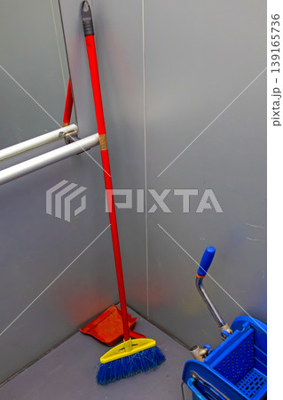 Cleaning equipment in corner Cleaning equipment in corner 139165736