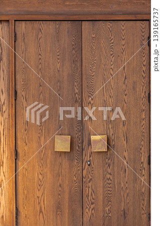 Closed wooden cabinet Closed wooden cabinet 139165737