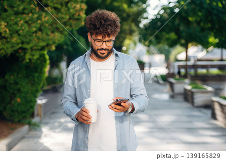 Handsome man is outdoors in the city 139165829
