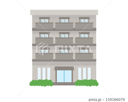 サービス付き高齢者向け住宅 建物 イラスト サービス付き高齢者向け住宅 建物 イラスト 139166079