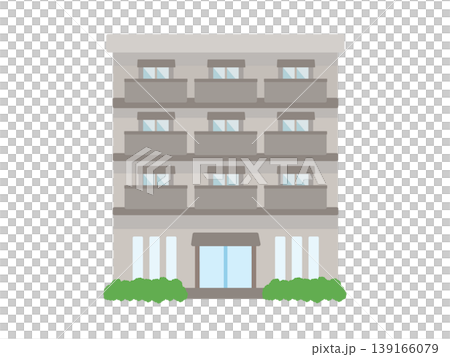 サービス付き高齢者向け住宅 建物 イラスト サービス付き高齢者向け住宅 建物 イラスト 139166079