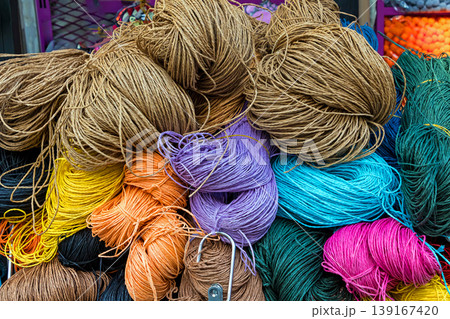 Decorative rope piles Decorative rope piles 139167420