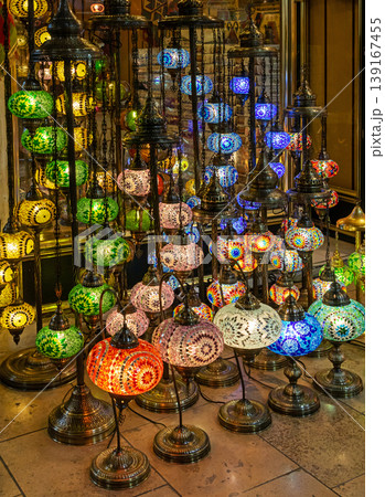 Colorful chandelier lamps sold on market Colorful chandelier lamps sold on market 139167455