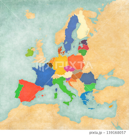 Map of Europe - European Union 139168057