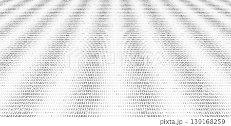 Data Clusters - Minimalist Binary Grid with Shifting Tonal Density. Perspective. 139168259