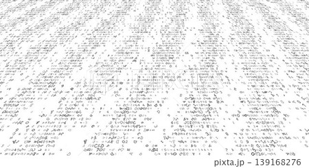 Fragmented Logic - Distorted Binary Stream and Scattered Digital Symbol Distribution. Perspective. Fragmented Logic - Distorted Binary Stream and Scattered Digital Symbol Distribution. Perspective. 139168276