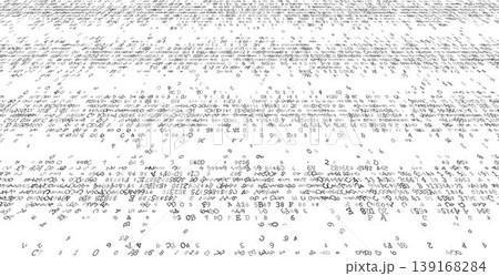 Horizontal Data Strata - Layered Binary Streams and Linear Digital Architecture. Perspective. 139168284