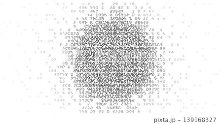 Virtual Digital Core - Abstract Binary Data Sphere 139168327