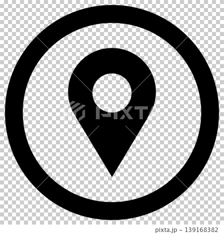 Map icon, round, monochrome, simple, vector, transparent, free resource. Map icon, round, monochrome, simple, vector, transparent, free resource. 139168382