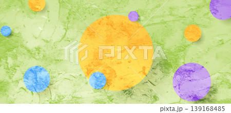 Bright grunge circles abstract geometric minimal background 139168485