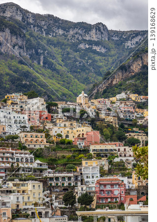 beautiful landscape of Positano, southern Italy, Amalfi Coast 139168629