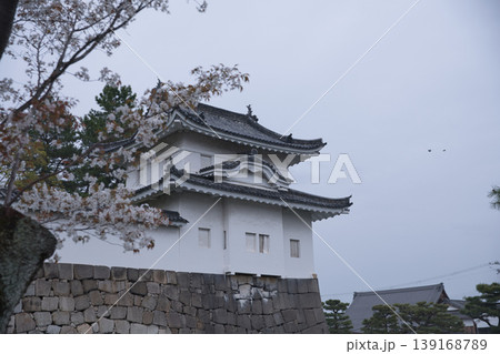 京の風景 満開の桜越しに観る西南隅櫓8 京の風景 満開の桜越しに観る西南隅櫓8 139168789