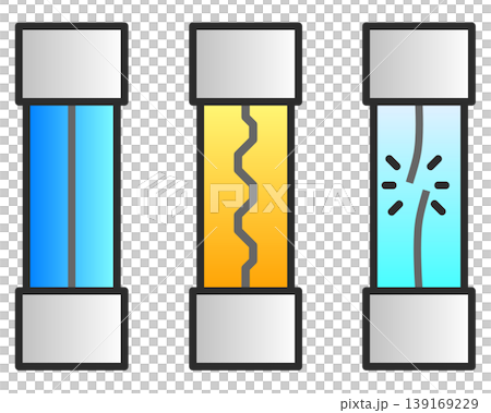 An illustration of a fuse, which prevents overcurrent and leakage in electrical components and electrical products. 139169229