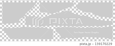 破れた紙のベクター・グラフィック素材(Grey) 破れた紙のベクター・グラフィック素材(Grey) 139170229