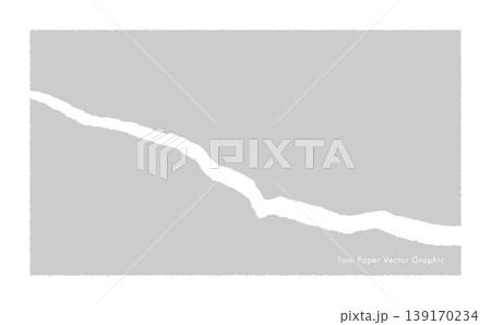 破れた紙のベクター・グラフィック素材(Grey) 破れた紙のベクター・グラフィック素材(Grey) 139170234