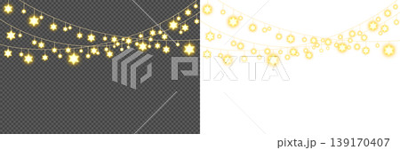 星型のストリングライト。ペンダントライト。かわいいLED電飾。 星型のストリングライト。ペンダントライト。かわいいLED電飾。 139170407