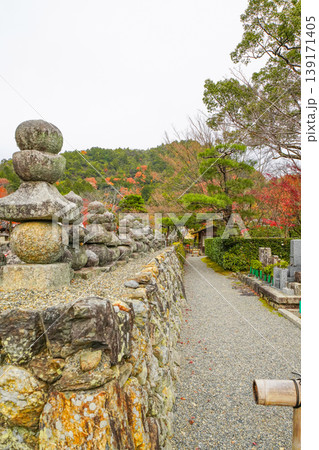 晩秋の化野念仏寺境内 晩秋の化野念仏寺境内 139171405